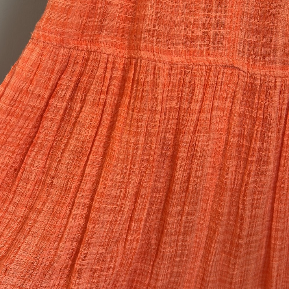 Apiece Apart Gauzy Cotton Blend Saluda Tier Maxi Dress In Nastu Size Small - Picture 9 of 14